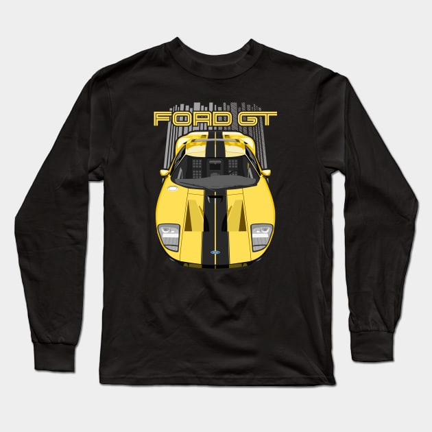 Ford GT-2005-2006-yellow Long Sleeve T-Shirt by V8social